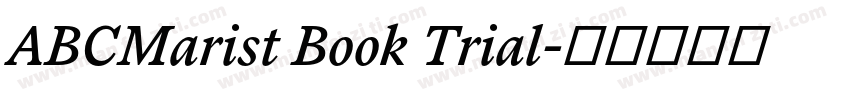 ABCMarist Book Trial字体转换